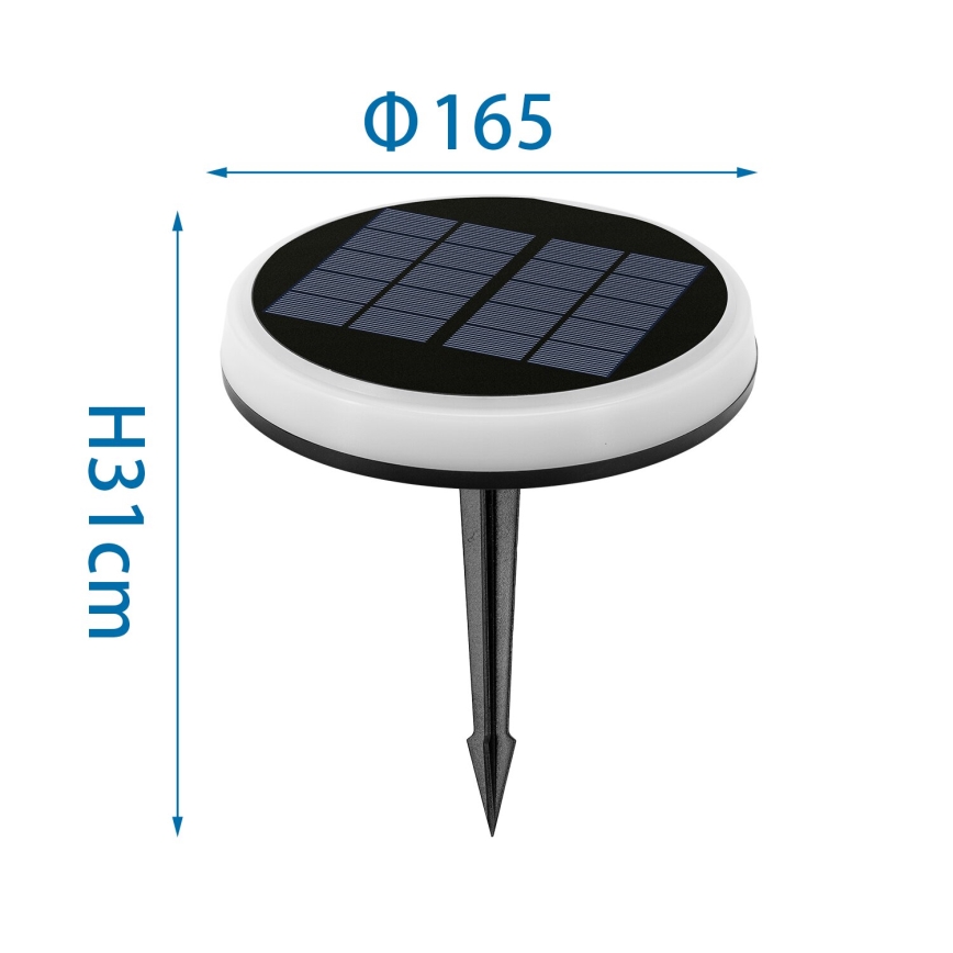 Aigostar - LED-RGB-aurinkovalo LED/0,6W/3,7V IP65
