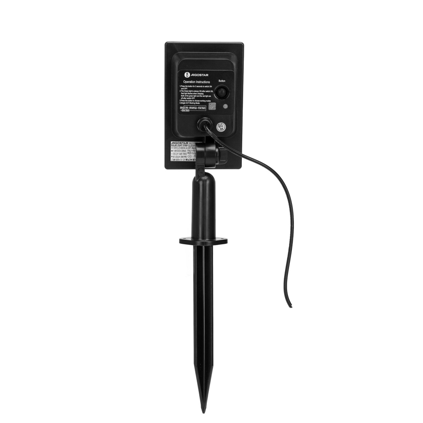 Aigostar - LED RGB Himmennettävä aurinkokenno valonauha LED/1,6W/3,2V 5 m IP65 + kauko-ohjaus