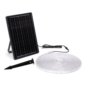 Aigostar - LED RGB Himmennettävä aurinkokenno valonauha LED/10W/3,2V 10 m IP65 + kauko-ohjaus