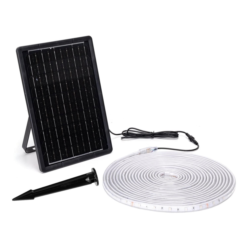 Aigostar - LED RGB Himmennettävä aurinkokenno valonauha LED/10W/3,2V 10 m IP65 + kauko-ohjaus