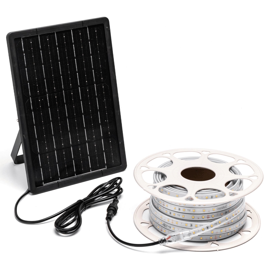 Aigostar - LED RGB Himmennettävä aurinkokenno valonauha LED/10W/3,2V 10 m IP65 + kauko-ohjaus