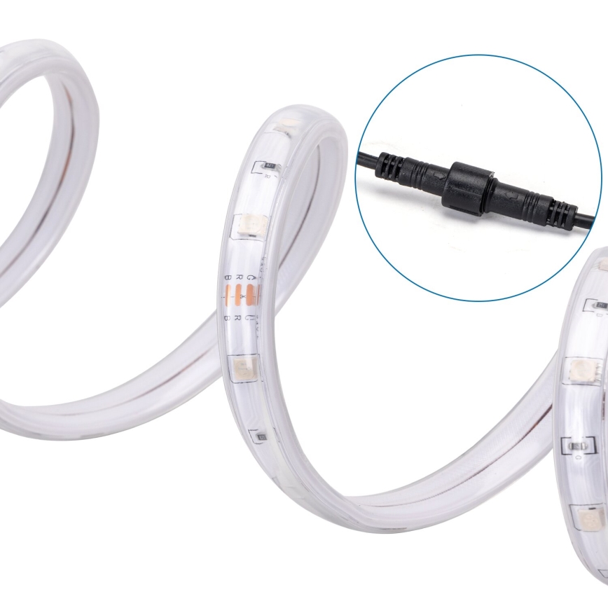 Aigostar - LED RGB Himmennettävä aurinkokenno valonauha LED/10W/3,2V 10 m IP65 + kauko-ohjaus