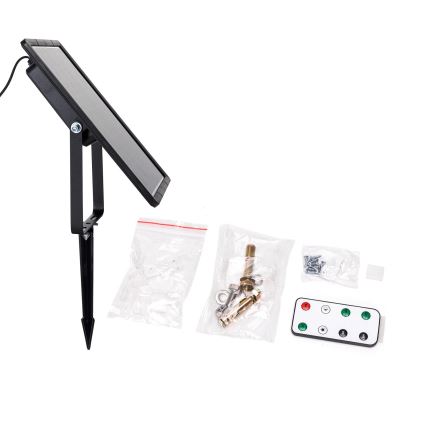 Aigostar - LED RGB Himmennettävä aurinkokenno valonauha LED/10W/3,2V 10 m IP65 + kauko-ohjaus