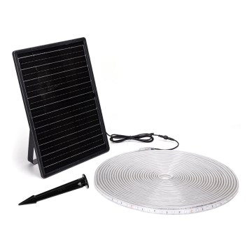 Aigostar - LED RGB Himmennettävä aurinkokenno valonauha LED/20W/3,2V 20 m IP65 + kauko-ohjaus