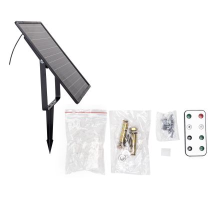 Aigostar - LED RGB Himmennettävä aurinkokenno valonauha LED/20W/3,2V 20 m IP65 + kauko-ohjaus