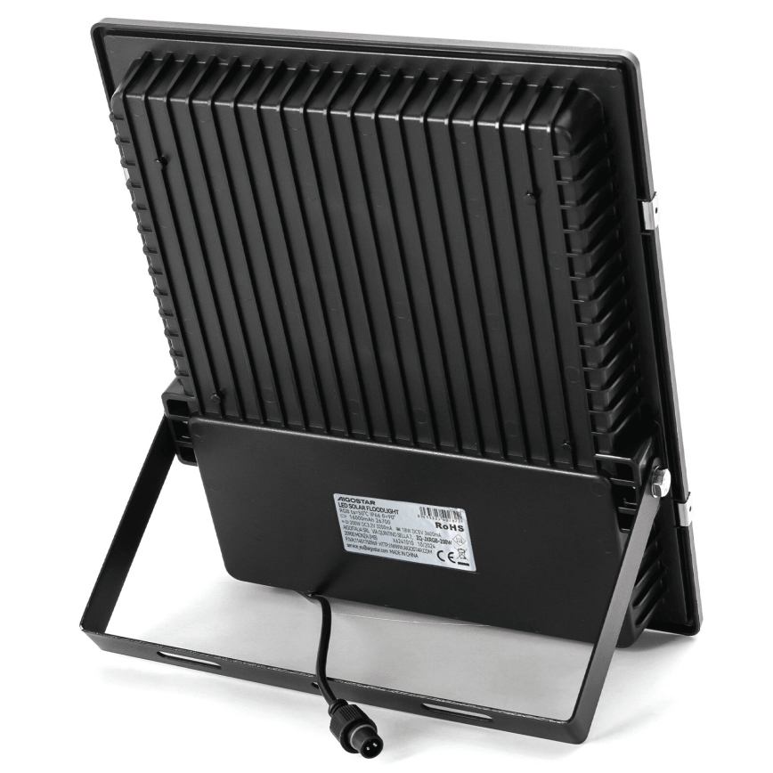 Aigostar - LED RGB Himmennettävä aurinkokenno valonheitin LED/200W/3,2V IP66 + kauko-ohjaus