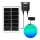 Aigostar - LED RGB Himmennettävä aurinkokennolla toimiva kattokruunu MESH LED/20W/3,7V 4000 mAh 2700K-6500K IP65 halkaisija 20 cm