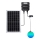 Aigostar - LED RGB Himmennettävä aurinkokennolla toimiva kattokruunu MESH LED/35W/3,7V 8000 mAh 2700K-6500K IP65 halkaisija 50 cm
