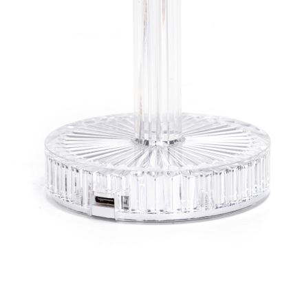 Aigostar - LED RGB Himmennettävä ja ladattava pöytälamppu LED/1W/5V 1800mAh 26 cm + kauko-ohjaus