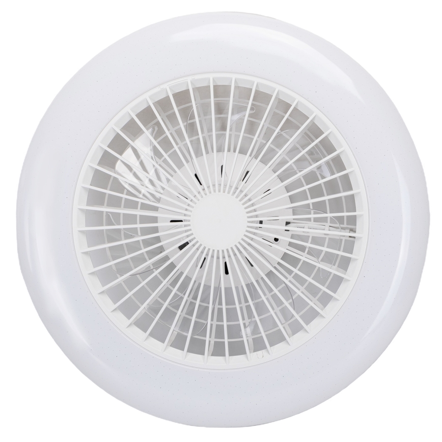 Aigostar - LED RGB Himmennettävä kattovalaisin tuulettimella MESH LED/40W/230V 2700-6500K valkoinen + kauko-ohjaus