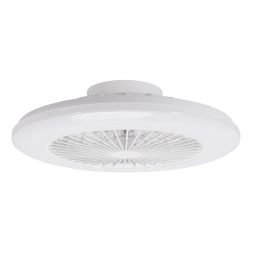 Aigostar - LED RGB Himmennettävä kattovalaisin tuulettimella MESH LED/40W/230V 2700-6500K valkoinen + kauko-ohjaus