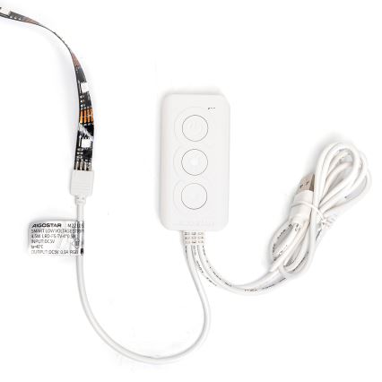Aigostar - LED RGB Himmennettävä nauha 4x0,5m LED/4,5W/5V Wi-Fi + kauko-ohjaus