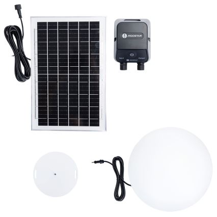 Aigostar - LED RGB himmennettävä ulkovalaisin MESH LED/35W/3,7V 4000mAh 2700-6500K IP65 halkaisija 50 cm