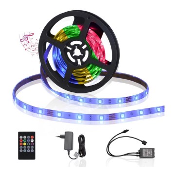 Aigostar - LED RGB Himmennettävä ulkovalonauha 3m LED/24W/12/230V IP65 + kaukosäädin