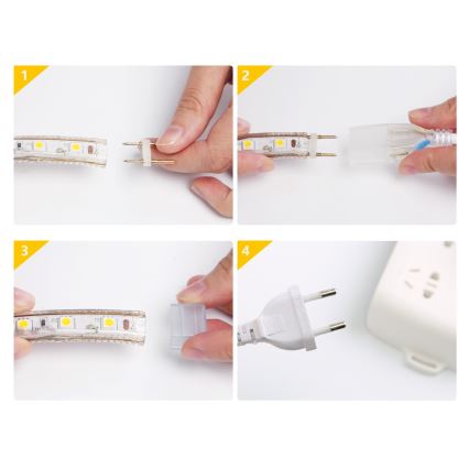 Aigostar - LED-RGB-nauha 50m LED/350W/230V IP65