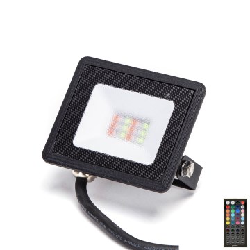 Aigostar - LED-RGB-valonheitin LED/10W/230V IP65 + kauko-ohjaus