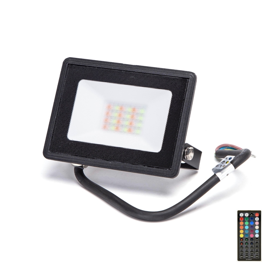 Aigostar - LED-RGB-valonheitin LED/20W/230V IP65 + kauko-ohjaus