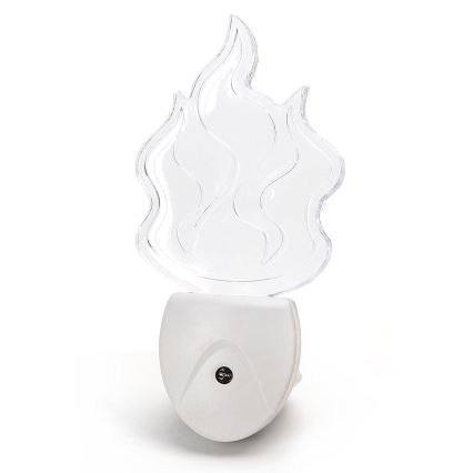 Aigostar - LED RGB yövalo anturilla LED/0,5W/230V liekki