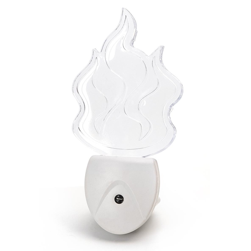Aigostar - LED RGB yövalo anturilla LED/0,5W/230V liekki