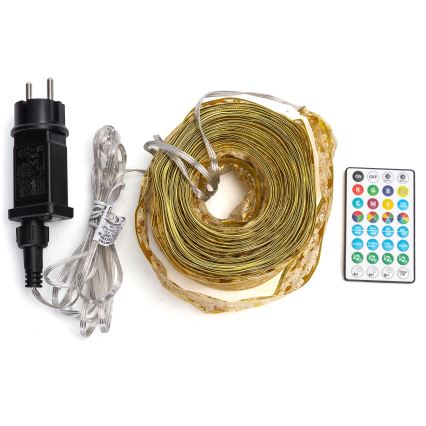 Aigostar - LED RGBICW älykäs ulkokäyttöön suunniteltu jouluvalosarja MESH 100 x LED 10 m IP44 + kaukosäädin