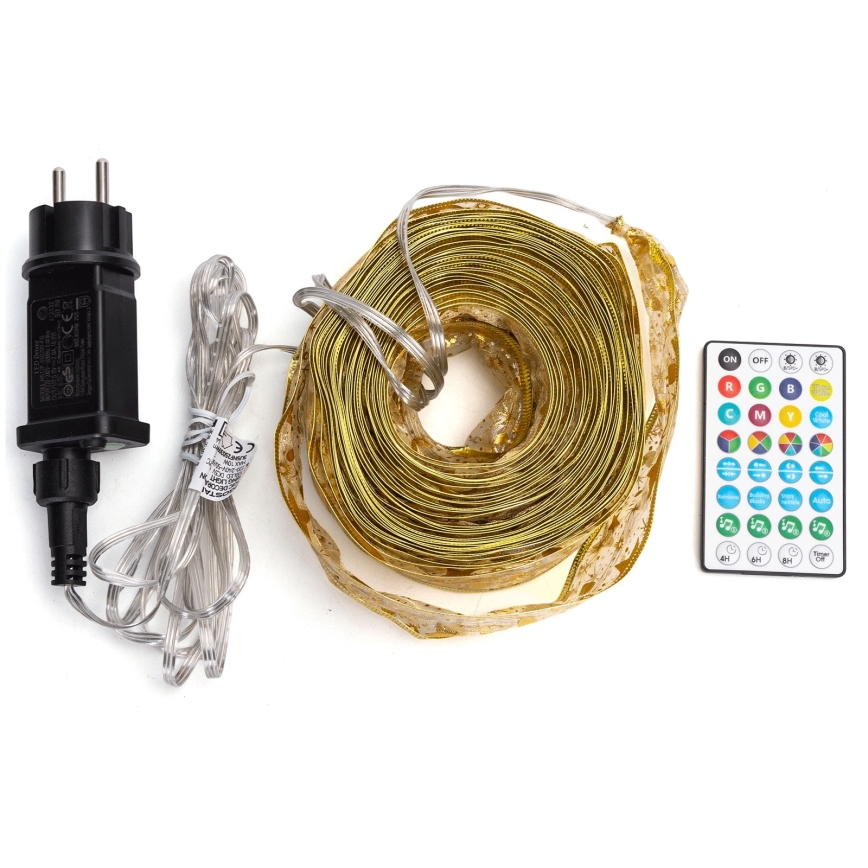 Aigostar - LED RGBICW älykäs ulkokäyttöön suunniteltu jouluvalosarja MESH 100 x LED 10 m IP44 + kaukosäädin
