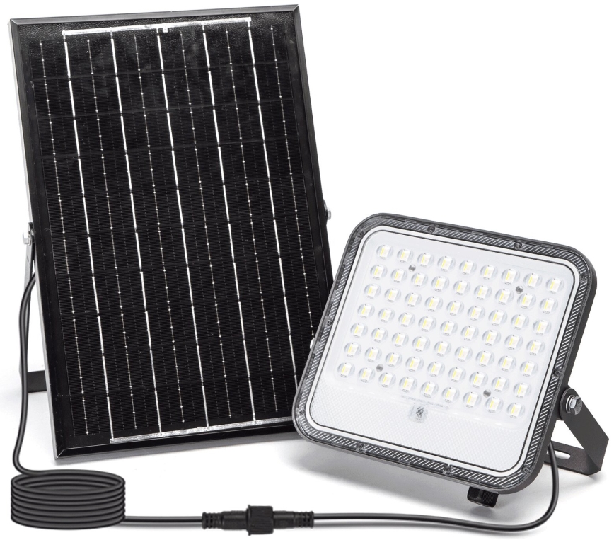 Aigostar - LED RGBW Himmennettävä aurinkokenno valonheitin LED/100W/3,4V IP66 + kauko-ohjaus