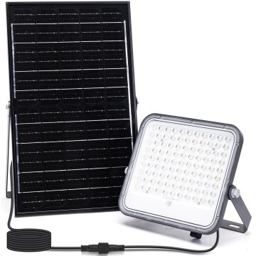 Aigostar - LED RGBW Himmennettävä aurinkokenno valonheitin LED/150W/3,4V IP66 + kauko-ohjaus