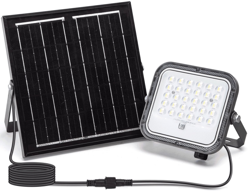 Aigostar - LED RGBW Himmennettävä aurinkokenno valonheitin LED/50W/3,4V IP66 4000 mAh + kauko-ohjaus