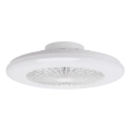 Aigostar - LED RGBW Himmennettävä kattovalaisin tuulettimella MESH LED/40W/230V 2700-6500K valkoinen + kauko-ohjaus