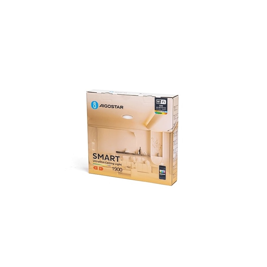 Aigostar - LED RGBW Himmennettävä kattovalo LED/22W/230V 2700-6500K Wi-Fi