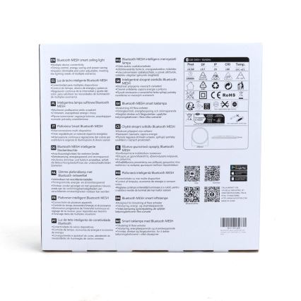 Aigostar - LED RGBW Himmennettävä kattovalo MESH LED/24W/230V 3000-6500K valkoinen + kauko-ohjaus