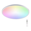 Aigostar - LED RGBW Himmennettävä kylpyhuoneen kattovalaisin LED/24W/230V 3000-6500K halkaisija 42 cm IP44 + kauko-ohjaus