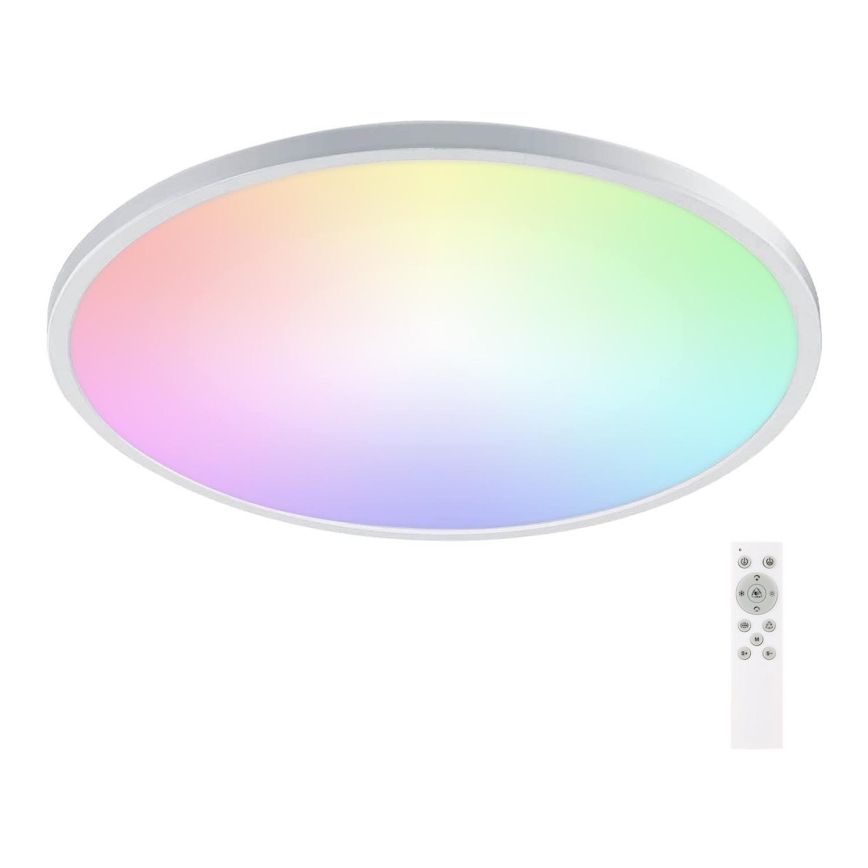 Aigostar - LED RGBW Himmennettävä kylpyhuoneen kattovalaisin LED/24W/230V 3000-6500K halkaisija 42 cm IP44 + kauko-ohjaus