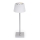 Aigostar - LED RGBW Himmennettävä ladattava ulkopöytävalaisin LED/4W/5V 3600mAh valkoinen/mattakromi IP54