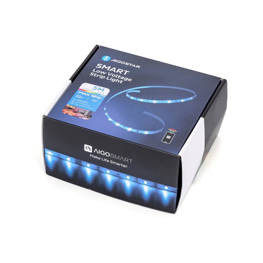 Aigostar - LED RGBW Himmennettävä nauha LED/18W/12V 2x5 m Wi-Fi