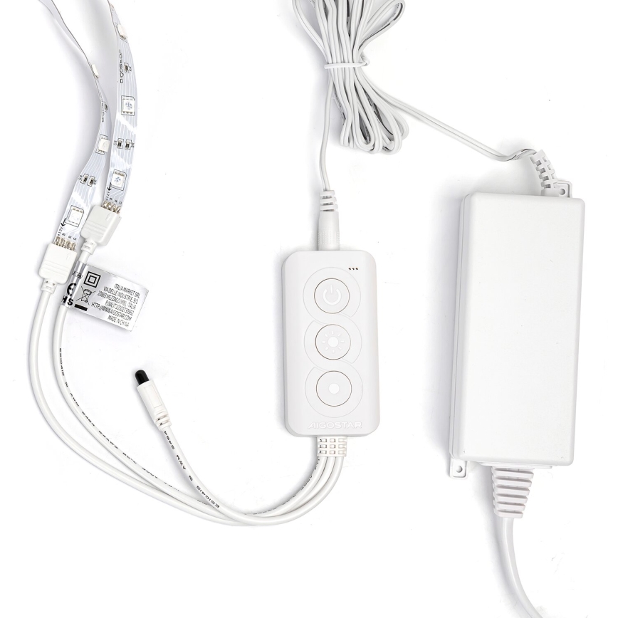 Aigostar - LED RGBW Himmennettävä nauha LED/48W/12V 2x7,5 m Wi-Fi