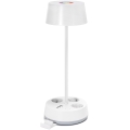 Aigostar - LED RGBW Himmennettävä pöytälampu, jossa pistorasiat ja USB LED/4,6W/230V 3000/4000/6500K valkoinen