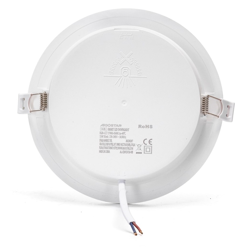 Aigostar - LED RGBW Himmennettävä riippuva kattovalaisin LED/15W/230V 2700-6500K halkaisija 17,5 cm Wi-Fi