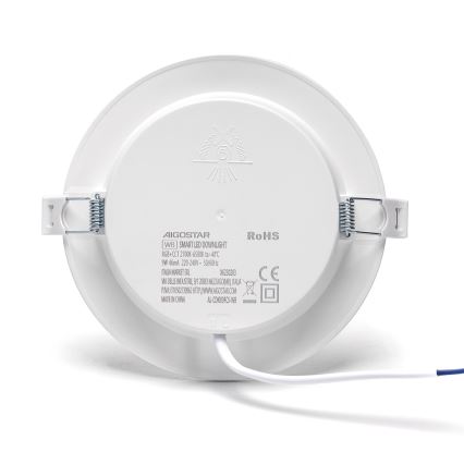 Aigostar - LED RGBW Himmennettävä riippuva kattovalaisin LED/9W/230V 2700-6500K halkaisija 14,5 cm Wi-Fi