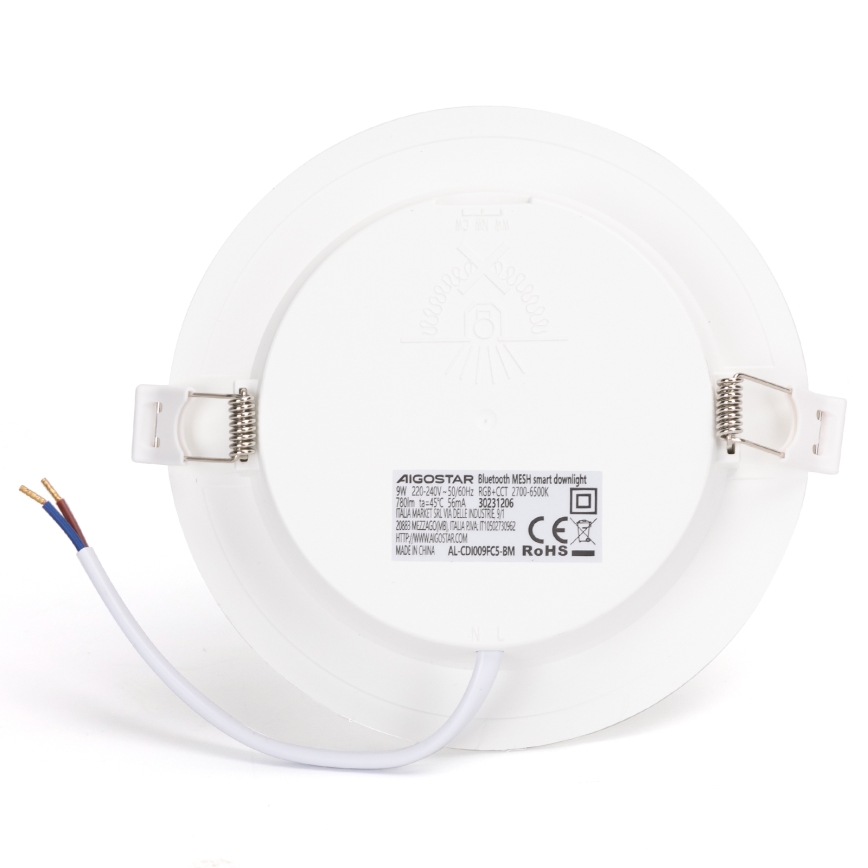 Aigostar - LED RGBW Himmennettävä kylpyhuoneen kattovalaisin MESH Älykäs LED/9W/230V 2700-6500K IP44