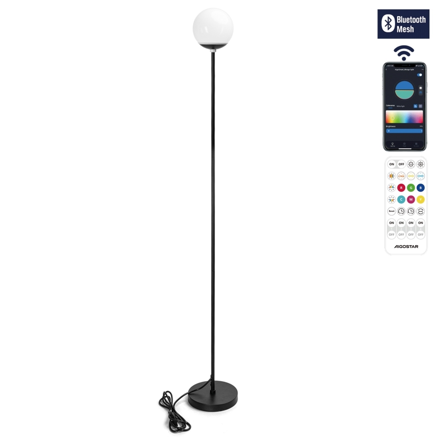 Aigostar - LED RGBW Himmennettävä lattiavalaisin MESH LED/8W/230V + kaukosäädin