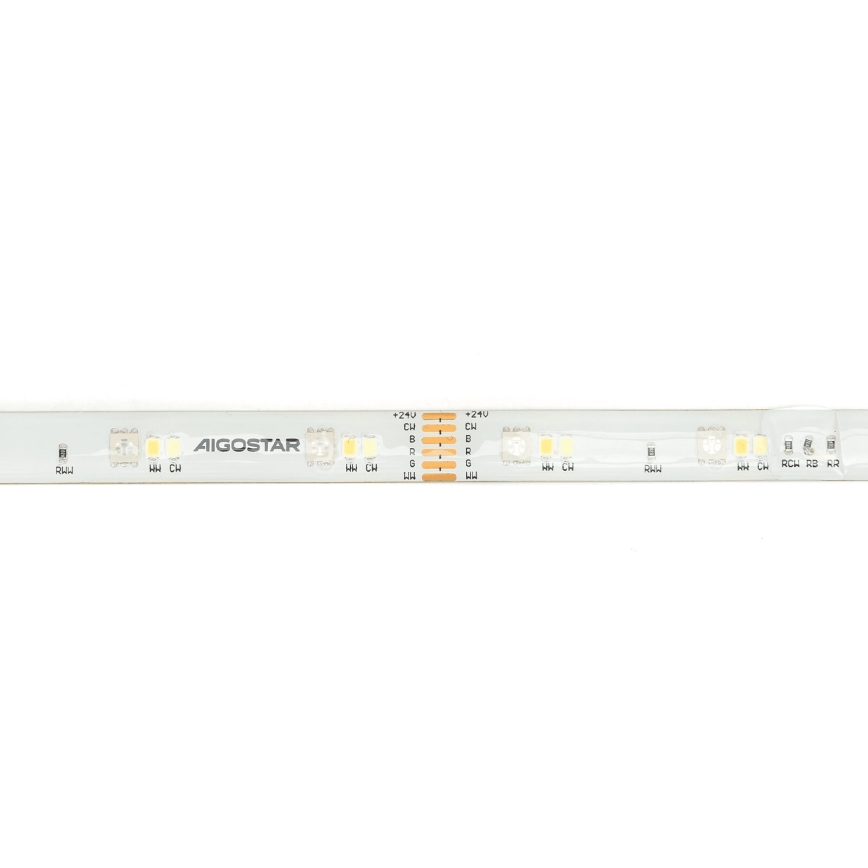 Aigostar - LED RGBW Himmennettävä nauha 5m MESH Älykäs LED/24W/230V 2700-6500K + kauko-ohjaus
