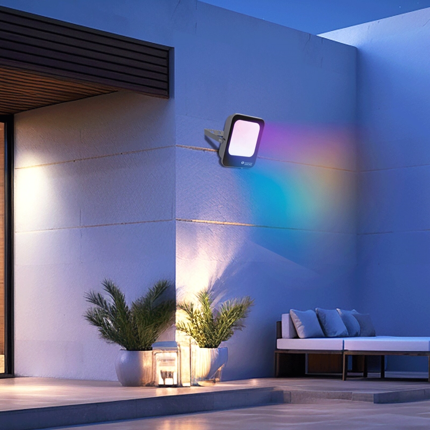 Aigostar - LED RGBW Himmennettävä kohdevalo MESH Älykäs LED/20W/230V 6500K IP65 + kauko-ohjaus