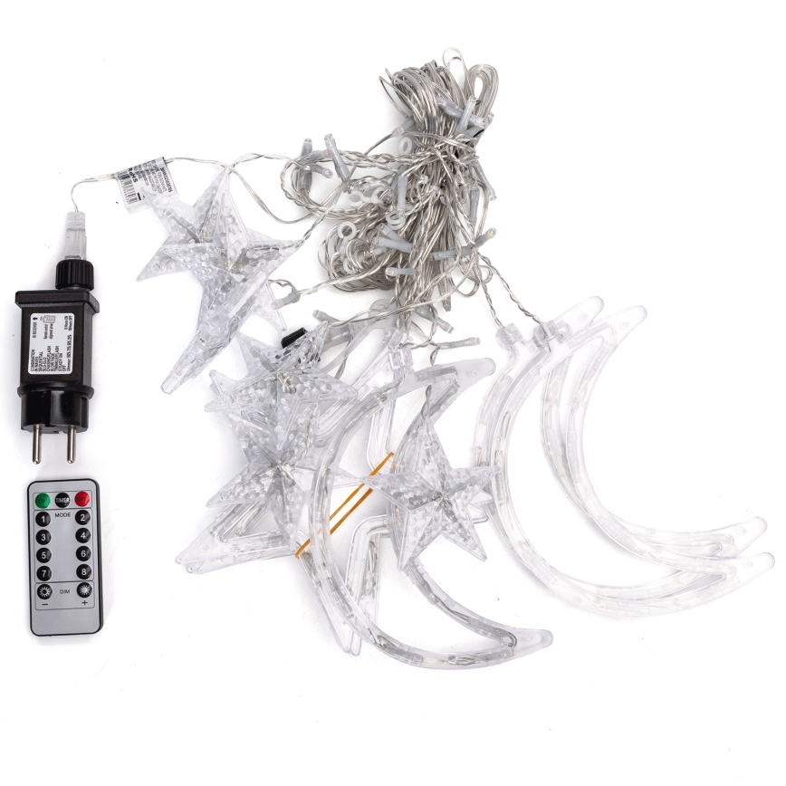 Aigostar - LED RGBY ulkokäyttöön tarkoitettu jouluvalosarja 120xLED/8 toimintoa 3x0,6m IP44 monivärinen + kaukosäädin