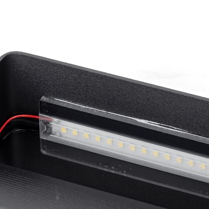 Aigostar - LED-seinävalaisin LED/12,5W/230V 20x10 cm musta