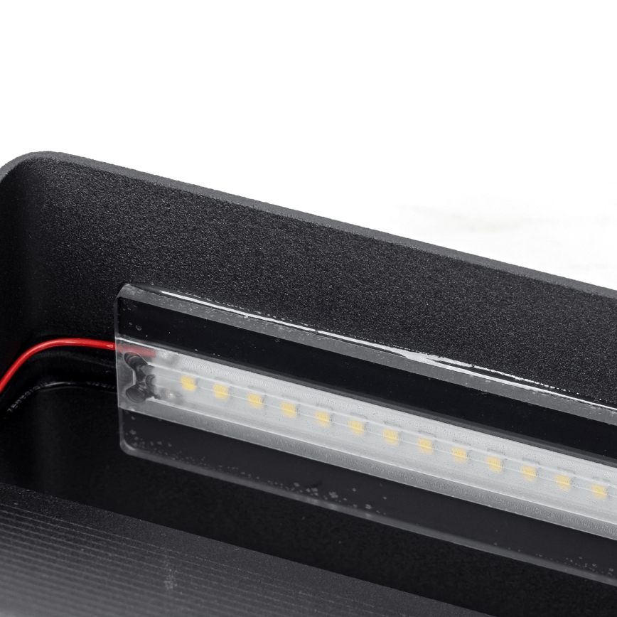 Aigostar - LED-seinävalaisin LED/12,5W/230V 20x10 cm musta