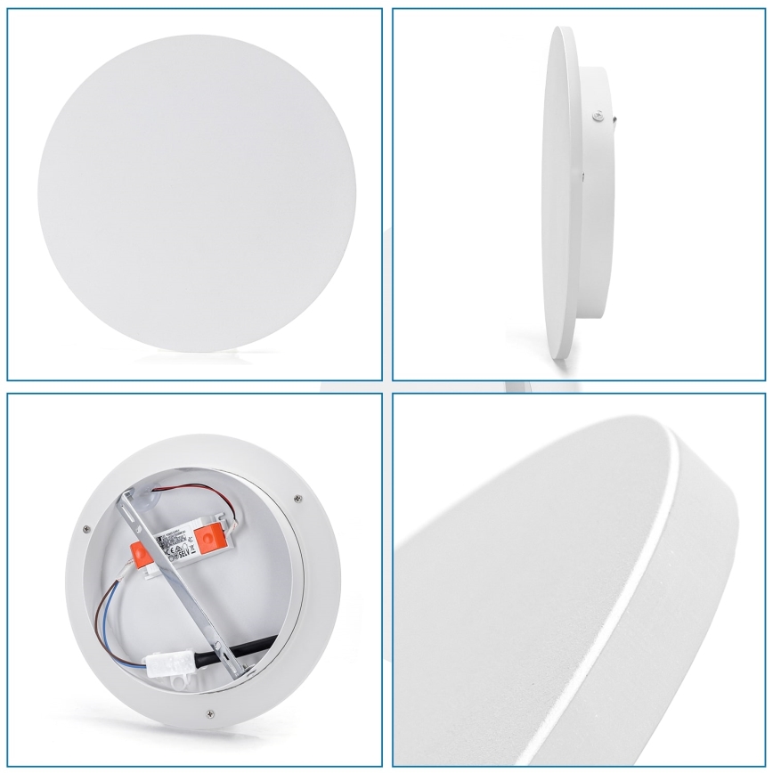 Aigostar - LED-seinävalaisin LED/12W/230V 3000K 25 cm valkoinen