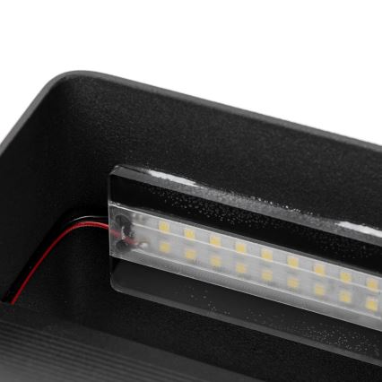Aigostar - LED-seinävalaisin LED/5,5W/230V 10x10 cm musta