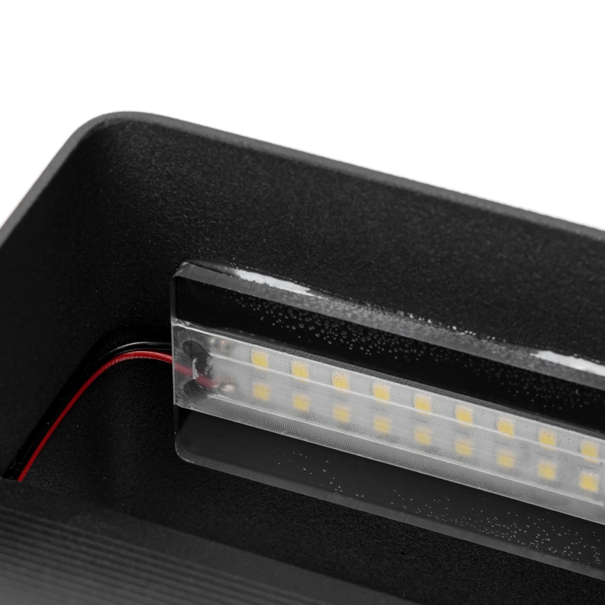 Aigostar - LED-seinävalaisin LED/5,5W/230V 10x10 cm musta