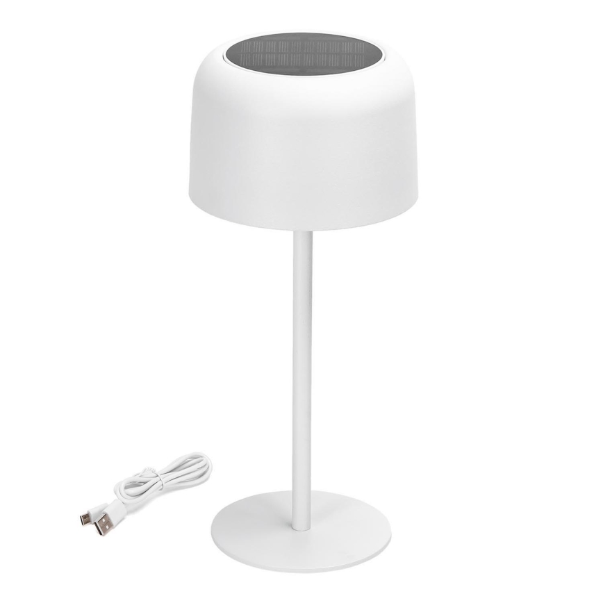 Aigostar - LED Solar himmennettävä ladattava pöytävalaisin LED/3W/5V 2200mAh valkoinen IP54